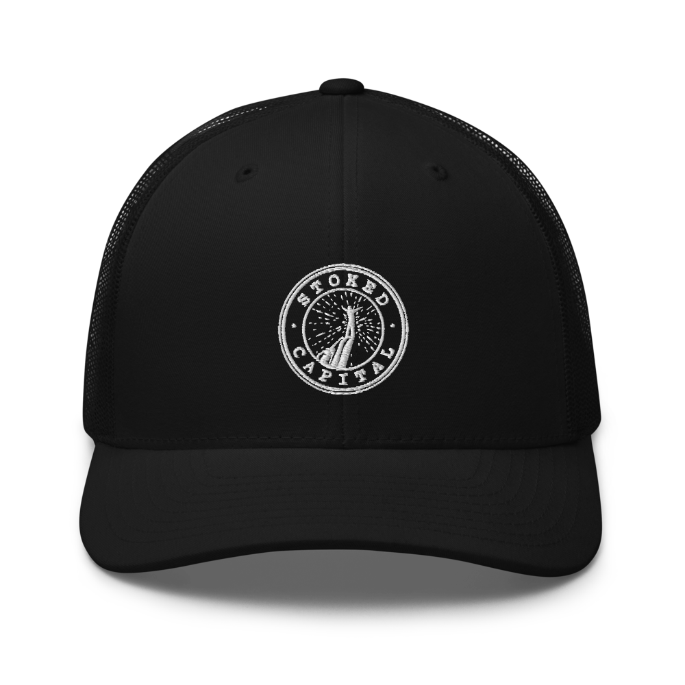 Stoked Capital Black Trucker Cap - Dirty Habits