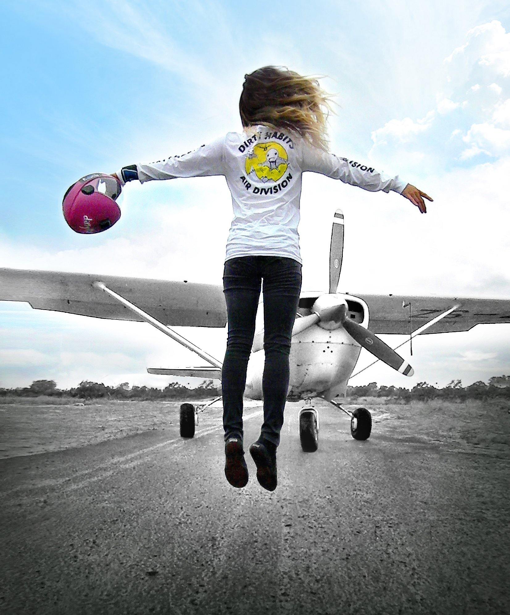 Air Division Long Sleeve T-Shirt White - Dirty Habits