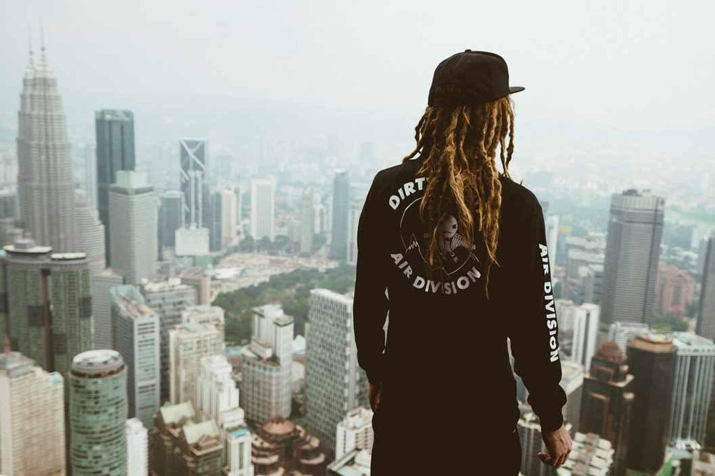 Air Division Long Sleeve T-Shirt Black - Dirty Habits