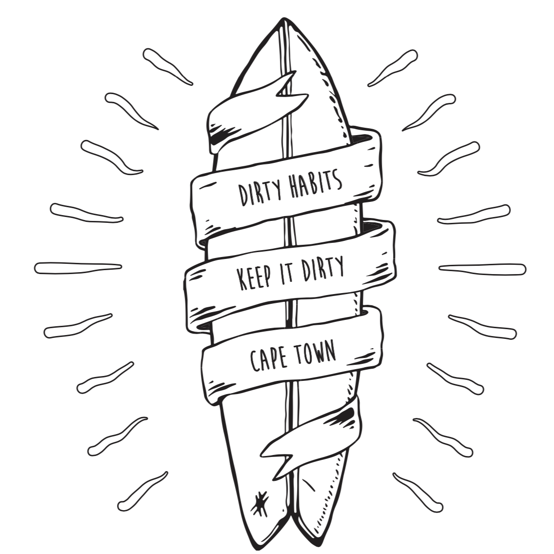 Girls Surf Tee - Dirty Habits
