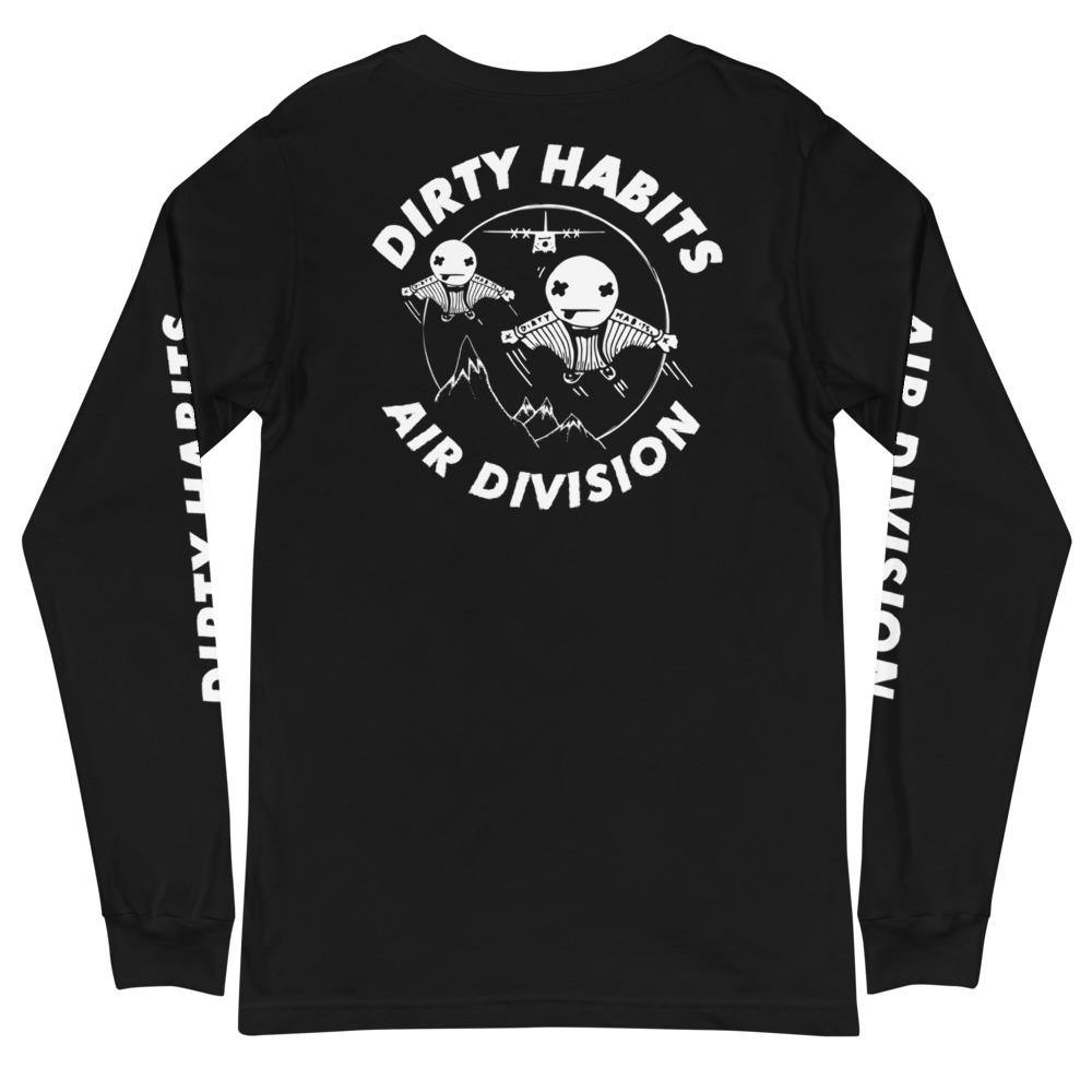 Air Division Long Sleeve T-Shirt Black - Dirty Habits